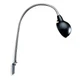 LUMAPRO 2RPJ3 Task Light,Gooseneck,60 W,Black/Silver 2RPJ3