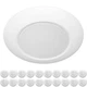 ZAGO 20 Packs 6 Inch LED Disk Light Surface Mount Low Profile Recessed Retrof...