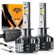 AUXBEAM H1 LED Headlight Bulb Kit HighLow Beam 6500K Super White 25000LM Upgrade