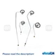 GE Gas Cooktop  JGP337SEJ2SS Holder Orifice w/Tube Set  WB02K10360  WB02K10361
