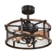 Vaxcel Humboldt 3 Light 21" Ceiling Fan, Bronze and Burnished Teak - F0061