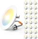 Amico 4" LED Recessed Lighting 24 Pack, 5CCT, 700LM, 7W=120W, ETL/FCC Retrofit