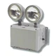Bow Lighting 73500139 Txf-2 Emergency, Wet, 2 Head Light w/ Battery Grey