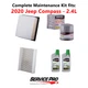 2020 Jeep Compass 2.4L Complete Air, Oil & Cabin Filter Kit (0W-20)
