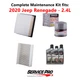 2020 Jeep Renegade 2.4L Complete Air, Oil & Cabin Filter Kit (0W-30)