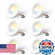 Amico 5/6 inch 5CCT LED Recessed Lighting 6 Pack, Dimmable, IC Rated, 12.5W=100W