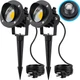 SUNVIE Outdoor LED Spotlight with Dusk to Dawn Photocell Light Sensor 20W Lan...