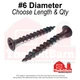 #6-18 Bugle Head Drywall Screws Piercing Point Phos & Oil (Pick Length & Qty) #6-18 Bugle Head Drywall Screws Piercing Point Phos & Oil (Pick Length & Qty)