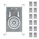 New Construction Mounting Plate with Round Holes - 3/4/6 Inch Adjustable LED ...