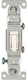 (1) &lrm;COOPER WIRING DEVICES Switch Toggle Qt 1 Pole Ground White