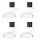 Commercial Electric Pro Value Series LED 4 in Round Adj Color Temp, Wht  4-Pk