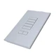 Lutron QSWS2R-5BRLN-WH GRAFIK Eye QS seeTouch QS 5-button Wallstation, IR