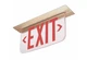(C) Hubble Dual Light Exit Sign LED Edge-Lit LEWSRXNEI RED 120/277VAC ⚡️