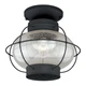 Vaxcel Chatham 13' Outdoor Semi-Flush Mount , Textured Black - T0144