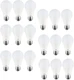 Sunlite LED A19 Light Bulbs 9W (60W Equals) Frost 30K-Warm White 18 Pack
