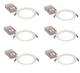 Juno LED Recessed Lights 6 Inch Round Baffle Wafer Downlight, 5-in-1 Switchab...