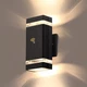 LMP Dusk to Dawn Outdoor Lighting, Wall Sconce Light Sensor-1 Pack, Black 