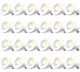 Amico 24 Pack 5/6 inch 5CCT LED Recessed Lighting, Dimmable, 12.5W=100W, 950LM