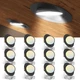 Amico 12 Pack 6 Inch 5CCT Gimbal LED Recessed Lighting, 360&deg;&90&deg;Adjustable Eyeba