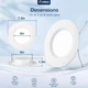Amico 5/6 Inch 5CCT LED Recessed Lighting 12 Pack, 1050LM Flat LED Can Lights