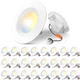 Amico 24 Pack 4 inch 5CCT LED Recessed Lighting, Dimmable, 8.5W=60W, 650LM, 2...