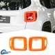 2X Orange Tail Light Cover Guard Rear Lamp Frame Trim for Jeep Renegade 2016+