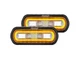 Rigid SR-L Dual Off-Road Spreader Pod w/Surface Mount Wide Drive - Amber Halo