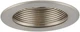 JESCO LIGHTING  4" LOW VOLTAGE STEP BAFFLE TRIM SATIN CHROME FINISH TM401STST