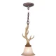 Vaxcel Lodge 1L Mini Pendant w/ French Scavo Glass - PD33057NS