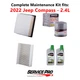 2022 Jeep Compass 2.4L Complete Air, Oil & Cabin Filter Kit (0W-20)