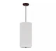 ET2 E95040-100OI 1-Light White Weave 10in Oil Rubbed Bronze Mini Pendant Light
