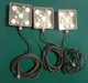 LOT OF (3) BANNER ENGINEERING LEDIA70XD5-XM HIGH INTENSITY LIGHTS 24V