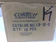 Con-Tech LA-10-S Track Lighting End Feed-Top Access - Silver (Box of 16 pieces)