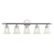 Livex Lighting 1065P Chrome Neptune 5-Light Bathroom Vanity Light
