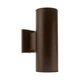 NICOR Lighting 12 inch Bronze Up and Down Cylindrical Bullet Light (50102BA)