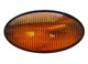 Optronics RVPL5ABP Oval Amber Lens RV Porch Light W/O Switch, Black Base