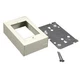 Wiremold V5741 1/2" Steel Device Box Ivory