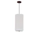 ET2 E95040-100OI 1-Light White Weave 10in Oil Rubbed Bronze Mini Pendant Light