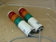 LOT OF 2 PATLITE STACK LIGHTS LME-02FBW FB120 17611P 24VAC/DC RED/AMBER/GREEN