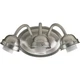 Quorum 3 Light Wall Mount, Satin Nickel - 5403-3-065