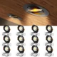 Amico 12 Pack 4 Inch 5CCT Gimbal LED Recessed Lighting, 360&deg;&90&deg;Adjustable Eyeba