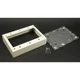 Wiremold Three Gang Box Fitting,Ivory,Steel V5747-3 Wiremold V5747-3