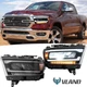 2x VLAND Full LED Reflector Headlights For 2019 2020 2021 Dodge Ram 1500 Lamps