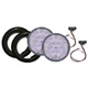 4" LED Round Back Up Lights grommet and pigtail Kit, 18 Diodes 