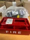 3 New Simplex 4906-9102 Red (2x) & 4906-9104 White (1x) Ceiling Mount Fire