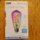 Feit Electric Smart LED 6W ST21 Color Changing Bulb E26 Base Alexa Google