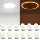 Amico 12 Pack 6 Inch 5CCT LED Selectable Ultra-Thin Lighting, 12W=110W, 1100LM