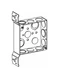 Lot of 12-Orbit 4SB-MKO-FB, 4", Welded, Electrical Junction Box with FB Bracket