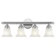 Livex Lighting 1064P Chrome Neptune 4-Light Bathroom Vanity Light