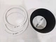 Black Recessed Ceiling Light Trim with Tapered Baffle 6 in. Series HALO E26